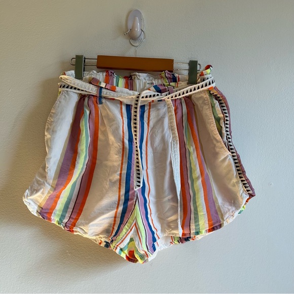 Lemlem x H&M Colorful Belted Linen Cotton Bohemian Short - Picture 2 of 10